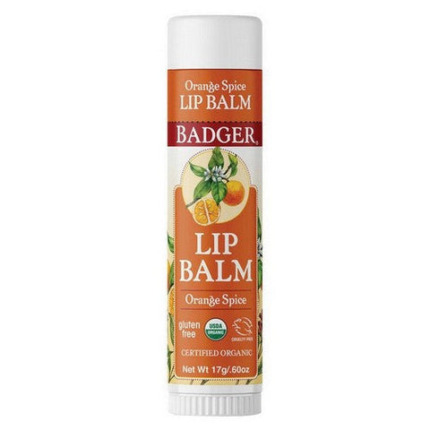 Badger Balm, Orange Spice Jumbo Lip Balm Stick, .6 Oz