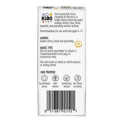 Aura Cacia, Kids Focus Roll On, 0.31 Oz