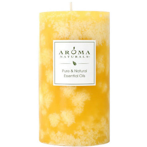 Aroma Naturals, Ambiance Lemon Pillar 2, 1 Candle