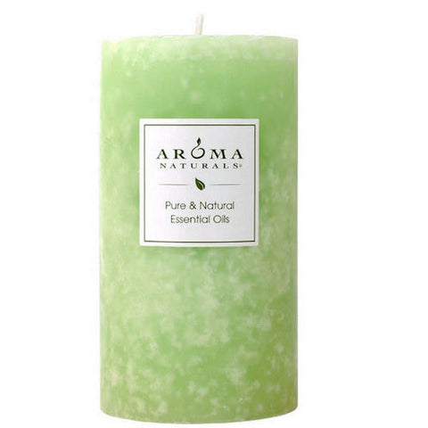 Aroma Naturals, Verbena Lime Green Pillar 2, 1 Candle