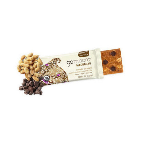 Gomacro, MacroBar Peanut Butter Chocolate Chip, 4 Count