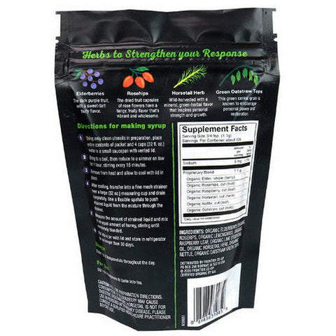 Frontier Coop, Organic Elderberry And Herb Blend for Syrup Strength Blend, 4.23 Oz