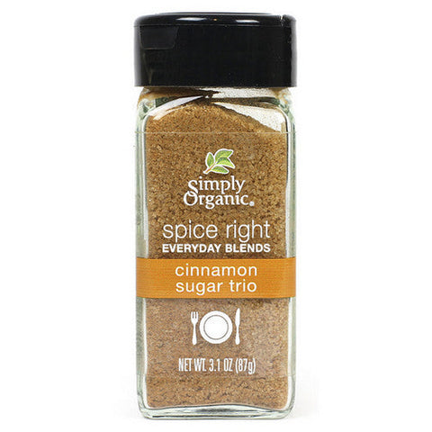 Simply Organic, Spice Right Cinnamon Sugar Trio, 3.1 Oz