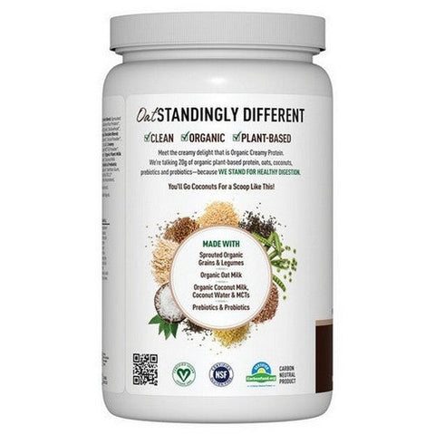 Garden of Life, Organic Creamy Protein with Oatmilk Chocolate Brownie, 920 Grams