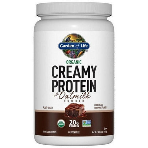 Garden of Life, Organic Creamy Protein with Oatmilk Chocolate Brownie, 920 Grams