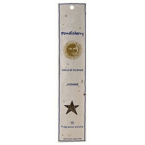 Pondicherry Natural Incense, Jasmine Incense Sticks, 15 Count