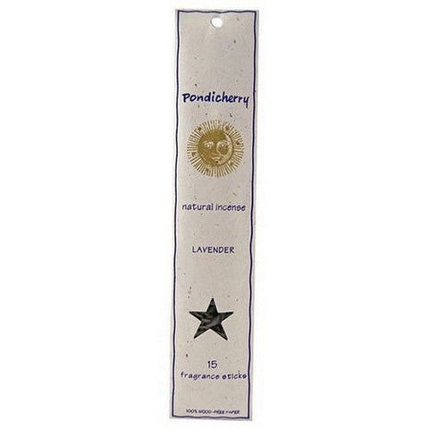 Pondicherry Natural Incense, Lavender Incense Sticks, 15 Count