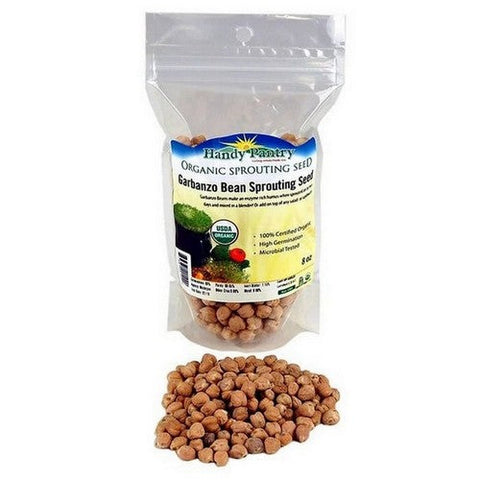 Handy Pantry, Organic Sprouting Seeds Garbanzo, 8 Oz