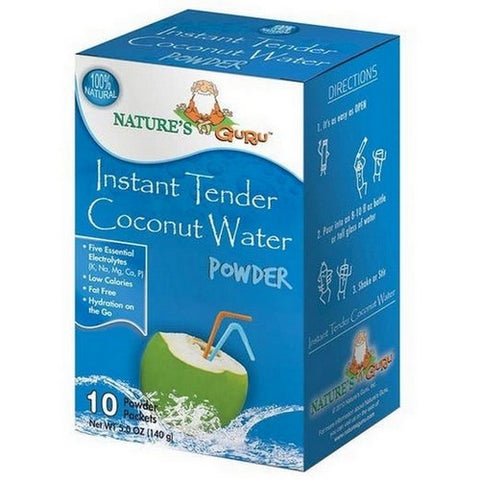 Nature���s Guru, Instant Coconut Water, 10 Count
