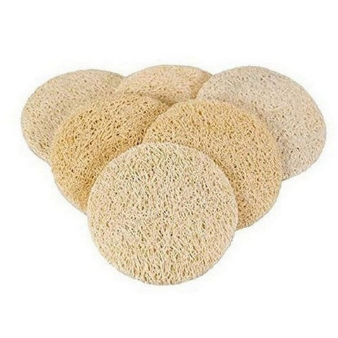 Jade & Pearl, Personal Bath Sponges Whoa Loofah Round Sponge, 6 Count