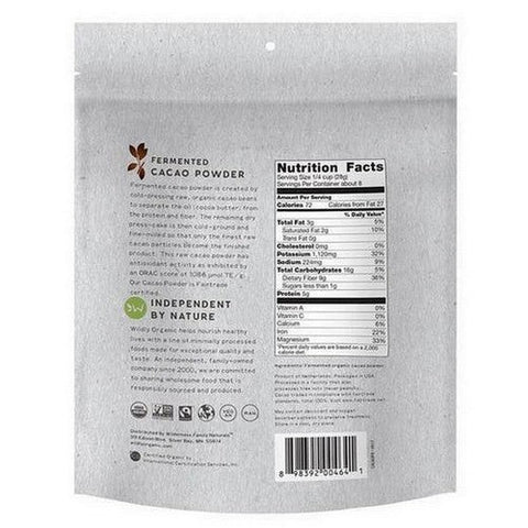 Wildly Natural, Fermented Cacao Powder, 8 Oz