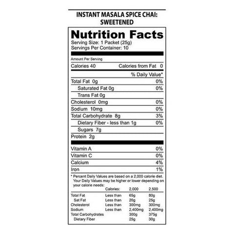 Nature���s Guru, Masala Chai Sweetened, 10 Count