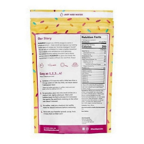 Flourish, Birthday Protein Pancake Mix, 15.37 Oz