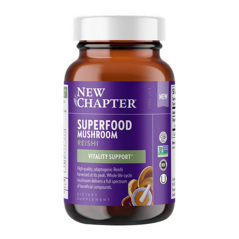 New Chapter, Superfood Mushroom Reishi, 60 VegCaps