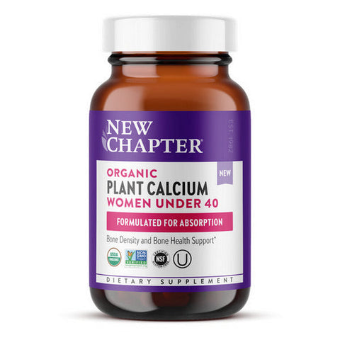 New Chapter, Organic Plant Calcium Women Under 40, 60 Count