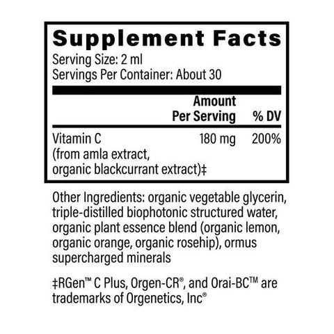 Global Healing Center, Plant-Based Vitamin C, 2 Oz
