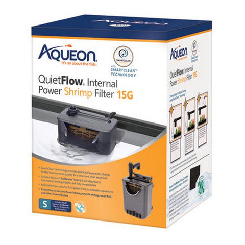 Aqueon, QuietFlow Internal Filter with SmartClean Technology, 1 Count / Shrimp Small