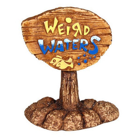 Hikari, Weird Waters Weird Waters Sign Resin Ornament, 1 Count