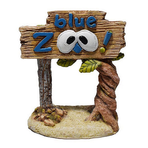 Hikari, Weird Waters Blue Zoo Sign Resin Ornament, 1 Count