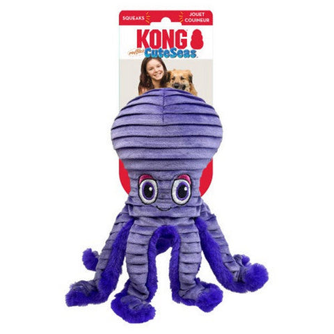 Kong, Cuteseas Rufflez Dog Toy Octopus, 1 Count / Medium