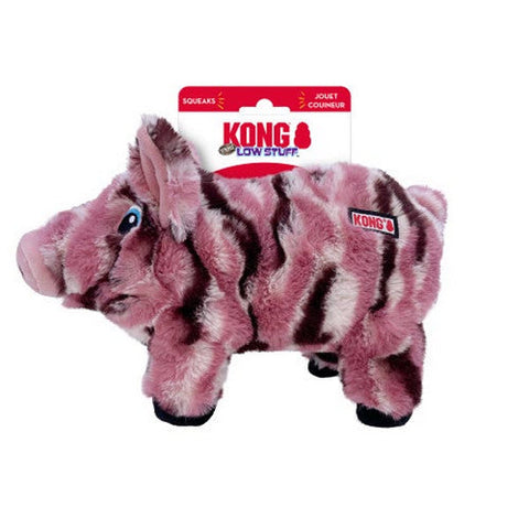 Kong, Low Stuff Stripes Dog Toy Pig, 1 Count / Medium