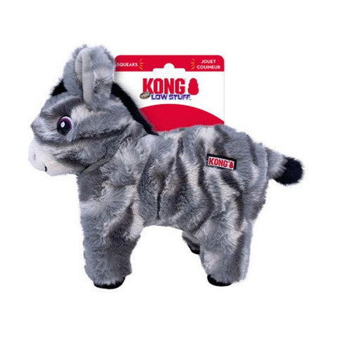 Kong, Low Stuff Stripes Dog Toy Donkey, 1 Count / Medium