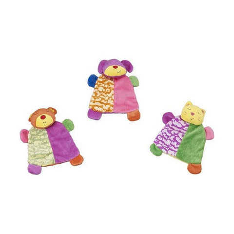 Spot, Lil Spots Plush Dog Toy Blanket Assorted, 1 Count / 7 Inches (Multi Color)