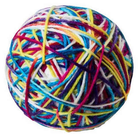 Spot, Sew Much Fun Yarn Ball Cat Toy Multi, 1 Count / 3.5 Inches