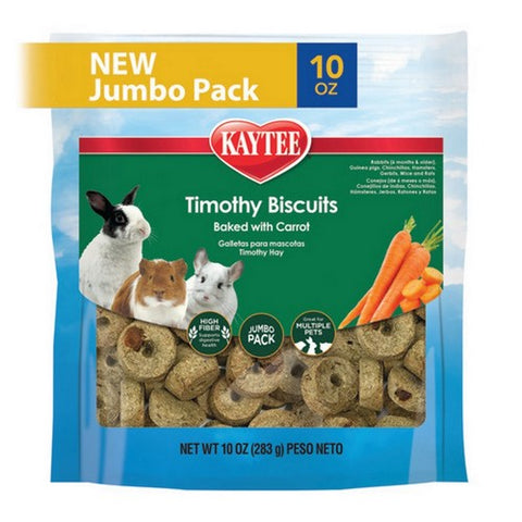 Kaytee, Timothy Biscuits Baked Treat Carrot, 1 Count / 10 Oz
