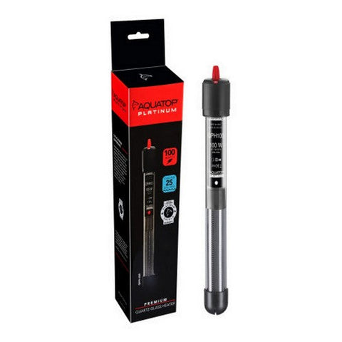 Aquatop, Quartz Platinum Glass Heater, 1 Count (20-30 Gallons / 100 Watts)