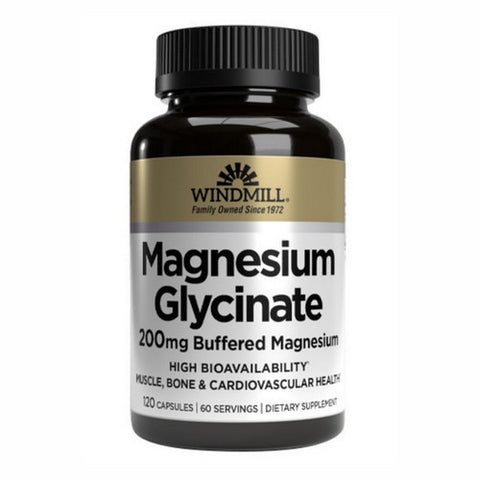Windmill, Magnesium Glycinate, 200Mg, 120 Capsules