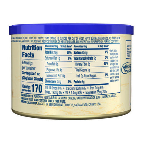 Blue Diamond, Roasted Salted Almonds, 6 Oz(Case Of 12)