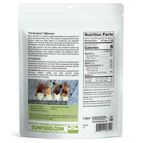 Sunfood Superfoods, Organic Maca Extreme, 8 Oz