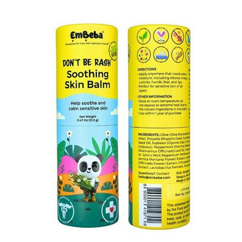 EmBeba, Soothing Skin Balm Cream And Rash Relief For Baby And Kids, .47 Oz