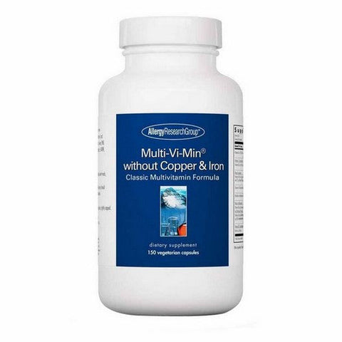 Nutricology/ Allergy Research Group, Multi-Vi-Min Without Copper And Iron, 150 Veg Caps
