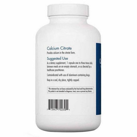 Nutricology/ Allergy Research Group, Calcium Citrate Pure Well-Absorbed Calcium, 180 Veg Caps