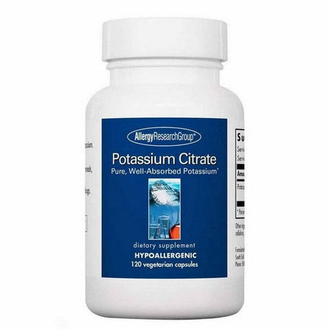 Nutricology/ Allergy Research Group, Potassium Citrate, 120 Veg Caps