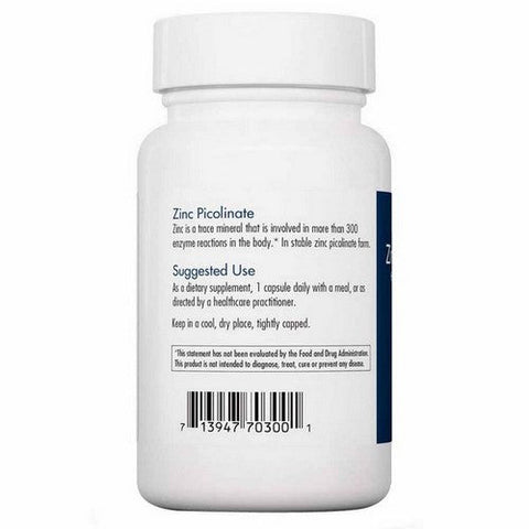 Nutricology/ Allergy Research Group, Zinc Picolinate, 60 Veg Caps