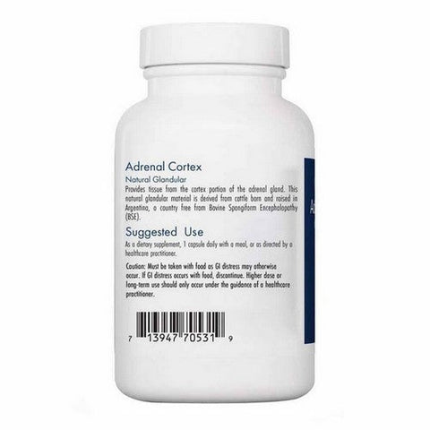 Nutricology/ Allergy Research Group, Adrenal Cortex Natural Glandular, 100 Veg Caps