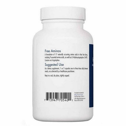 Nutricology/ Allergy Research Group, Free Aminos, 100 Veg Caps