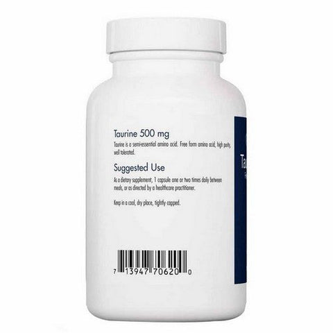 Nutricology/ Allergy Research Group, Taurine, 500 MG, 100 Veg Caps