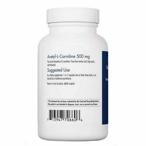 Nutricology/ Allergy Research Group, Acetyl-L-Carnitine, 500 Mg, 100 Veg Caps