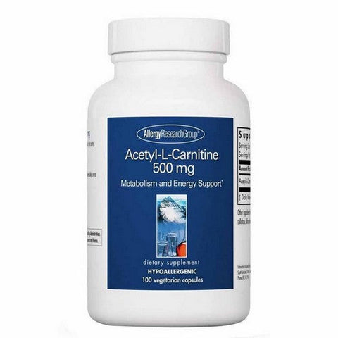 Nutricology/ Allergy Research Group, Acetyl-L-Carnitine, 500 Mg, 100 Veg Caps
