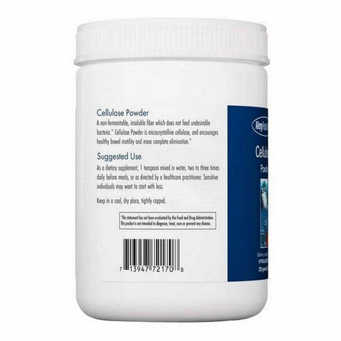 Nutricology/ Allergy Research Group, Cellulose Powder Insoluble Fiber, 250 Grams