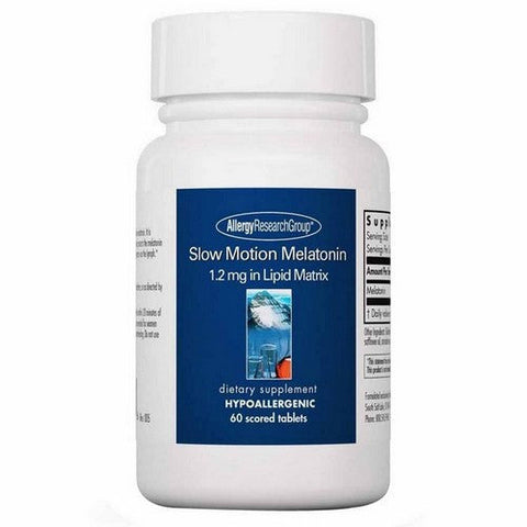 Nutricology/ Allergy Research Group, Slow Motion Melatonin In Lipid Matrix, 1.2 Mg, 60 Tabs