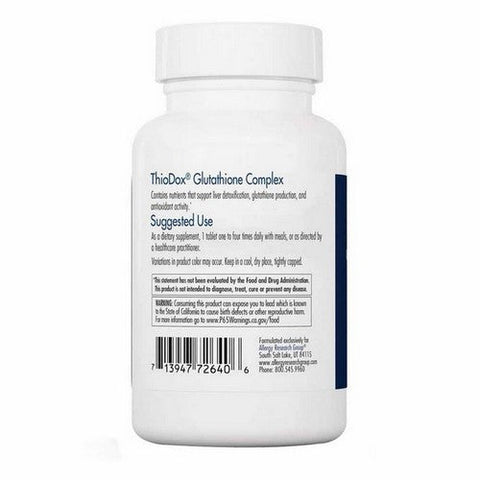 Nutricology/ Allergy Research Group, ThioDox Glutathione Complex, 90 Tabs