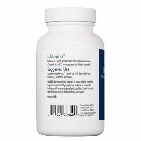 Nutricology/ Allergy Research Group, Laktoferrin Immune Peptide From Colostrum, 90 Veg Caps