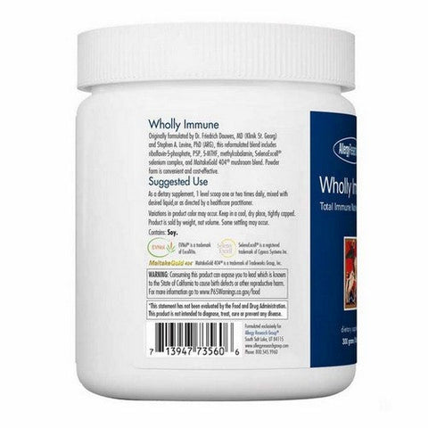 Nutricology/ Allergy Research Group, Wholly Immune Total Immune Nutrient Support, 300 Grams