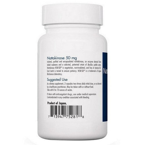 Nutricology/ Allergy Research Group, Nattokinase NSK-SD 1000 Fibrinolytic Units, 50 Mg, 90 Veg Caps