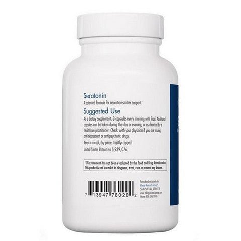 Nutricology/ Allergy Research Group, Seratonin Neurotransmitter Support, 90 Veg Caps
